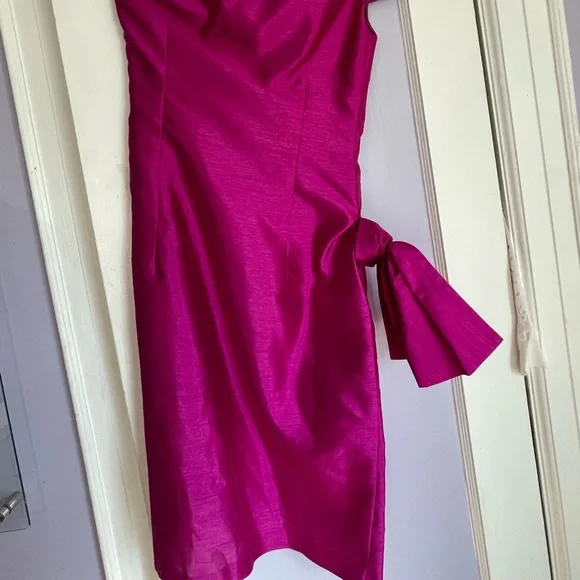 Womens shatung silk party dress - Picture 4 of 6